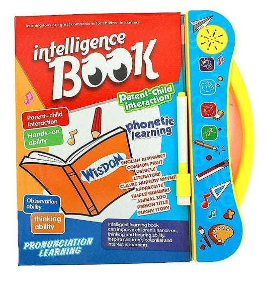 Phonetic Educational ABC 123 Learning Book with Sound - Multicolor